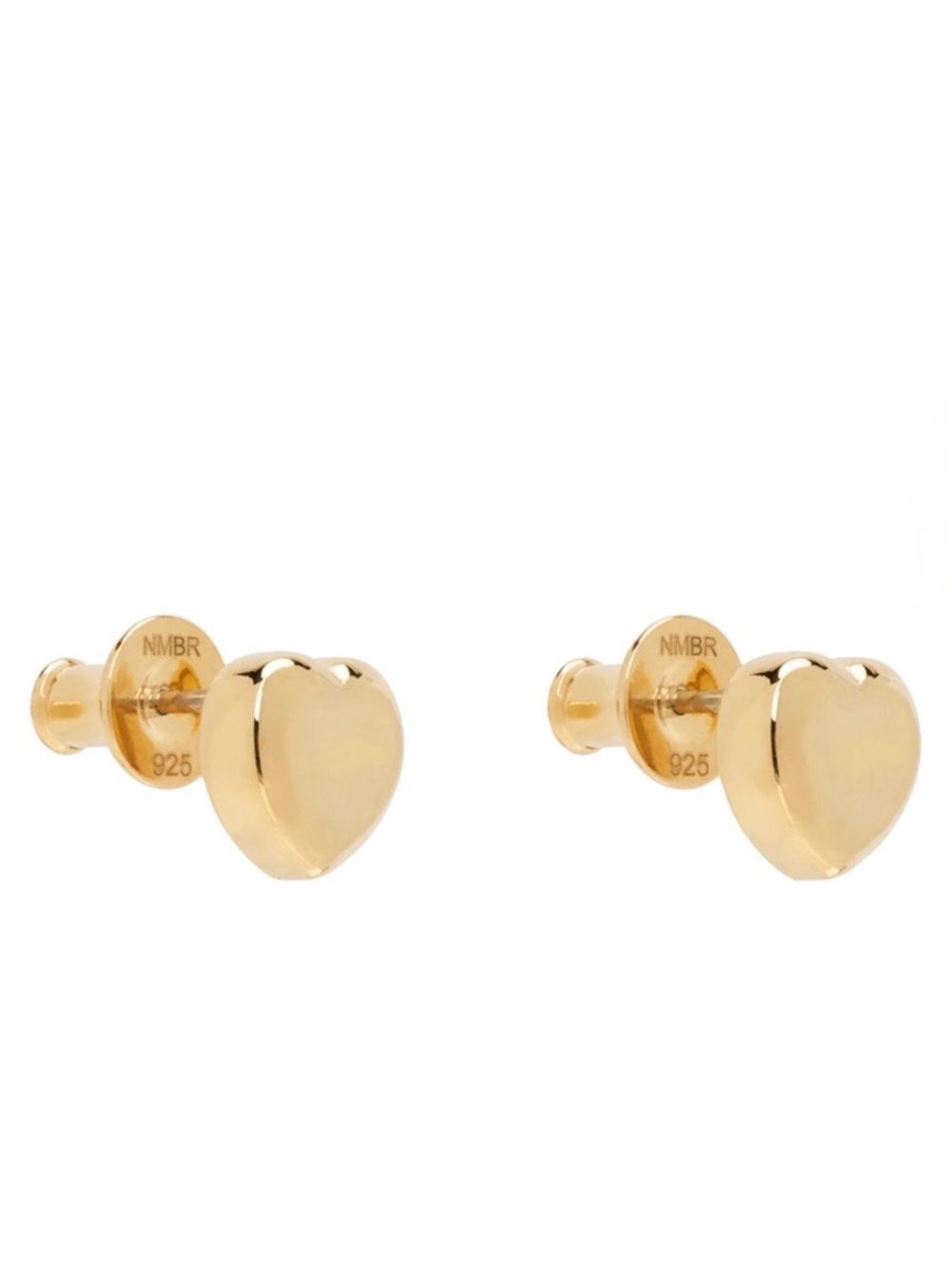 Numbering Gold Earrings